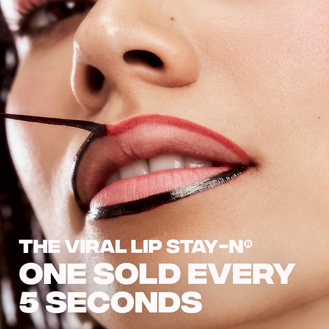 Sacheu Lip Liner STAY-N Peel Off Lip Stain — Long Lasting Waterproof Lip Tint with Hyaluronic Acid & Vitamin E — Transfer Proof Matte Finish, Vegan & Cruelty-Free (SINamon)