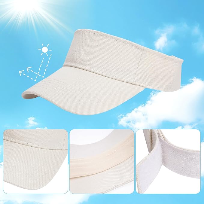 Marrywindix 1 Piece of Sport Wear Athletic Visor Sun Sports Visor Hat Visor Adjustable Cap for Women and Men