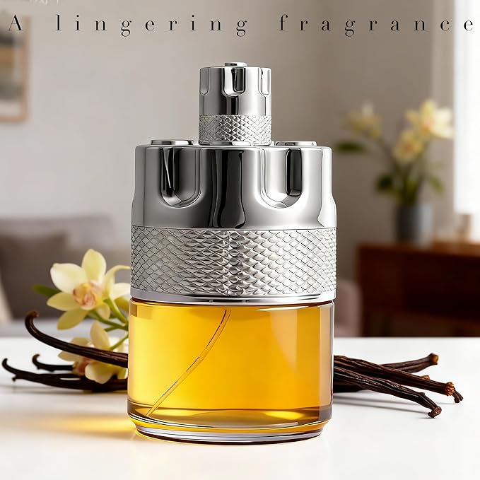 A CENTER Azura Noir Men's Cologne Long Lasting Woody Spicy Eau de Parfum 100ml Fresh Citrus & Vetiver Fragrance Gift Day to Night Cologne