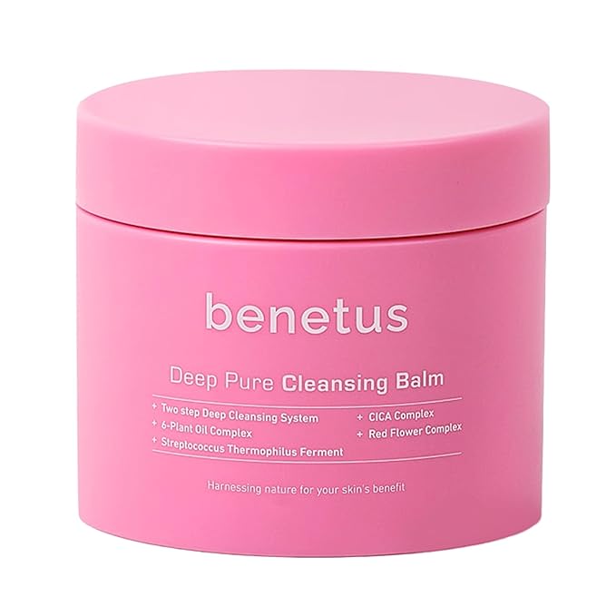 Deep Pure Cleansing Balm, Hydrating Non-Stripping Makeup Remover for Heavy Makeup and Sunscreen, Gentle Facial Cleanser for Oily, Blackhead-Prone & Sensitive Skin, 3.5 fl oz