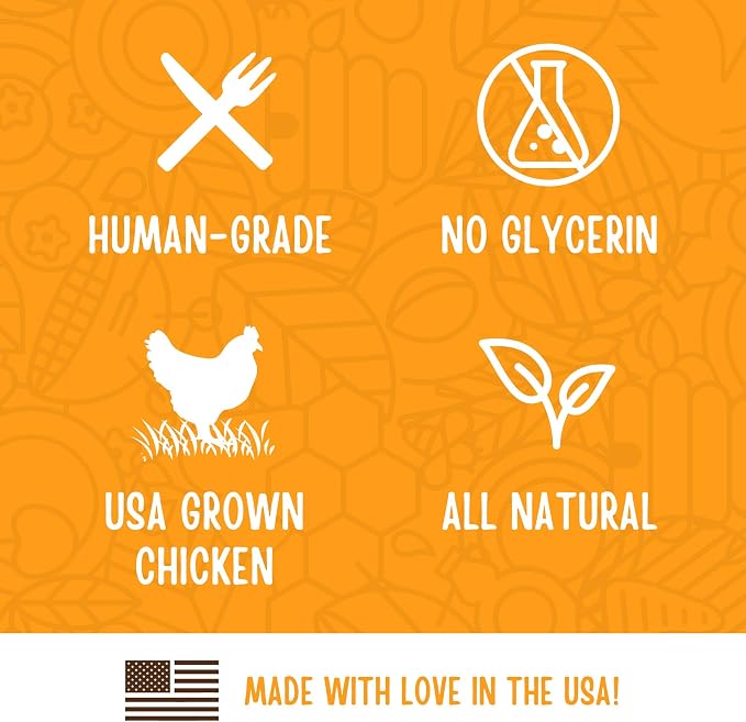 Full Moon® Chicken Jerky Dog Treats 12 oz | Human Grade, No corn, No wheat, No soy, Glycerin Free, Made in the USA
