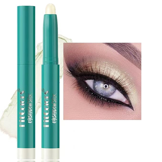 Eyeshadow Stick Eye Shadow Brightener Stick Eyeliner Pencil Cream Shimmer Glitter Smooth Eyeshadow Pencil Nude Korea Primer Highlighter Natural Waterproof Long Lasting # 06