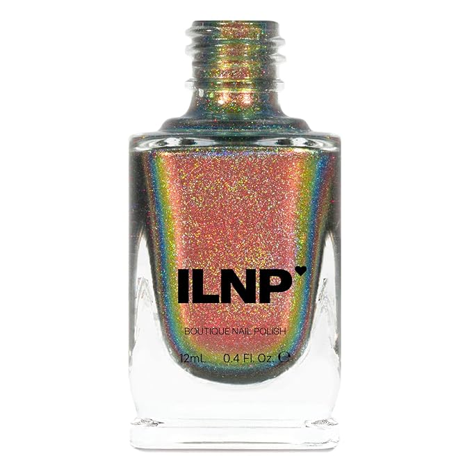 ILNP Nostalgia (H) - Gold, Green, Red, Bronze, Copper Holographic Ultra Chrome Color Shifting Nail Polish