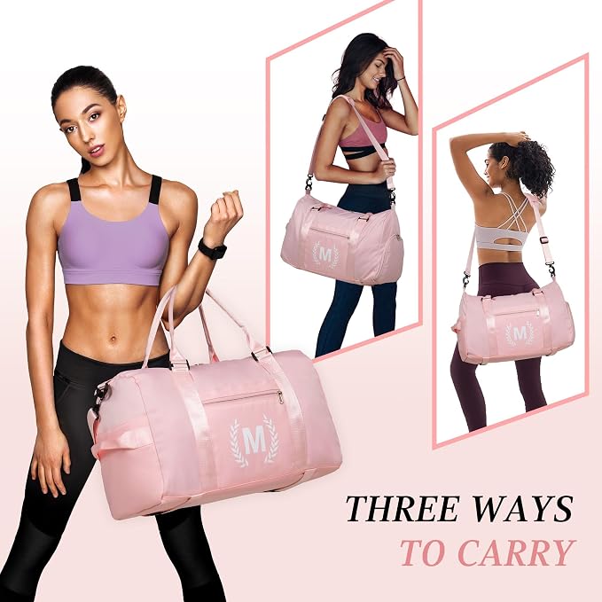 Gym Bag for Women Girls, Birthday Chrismas Gifts for Women Teen Girls Kids，Duffle Bag for Trave with Shoes Compartment, Overnight Weekender bag，Personal Present Gift for Daughter Niece Mom Friends
