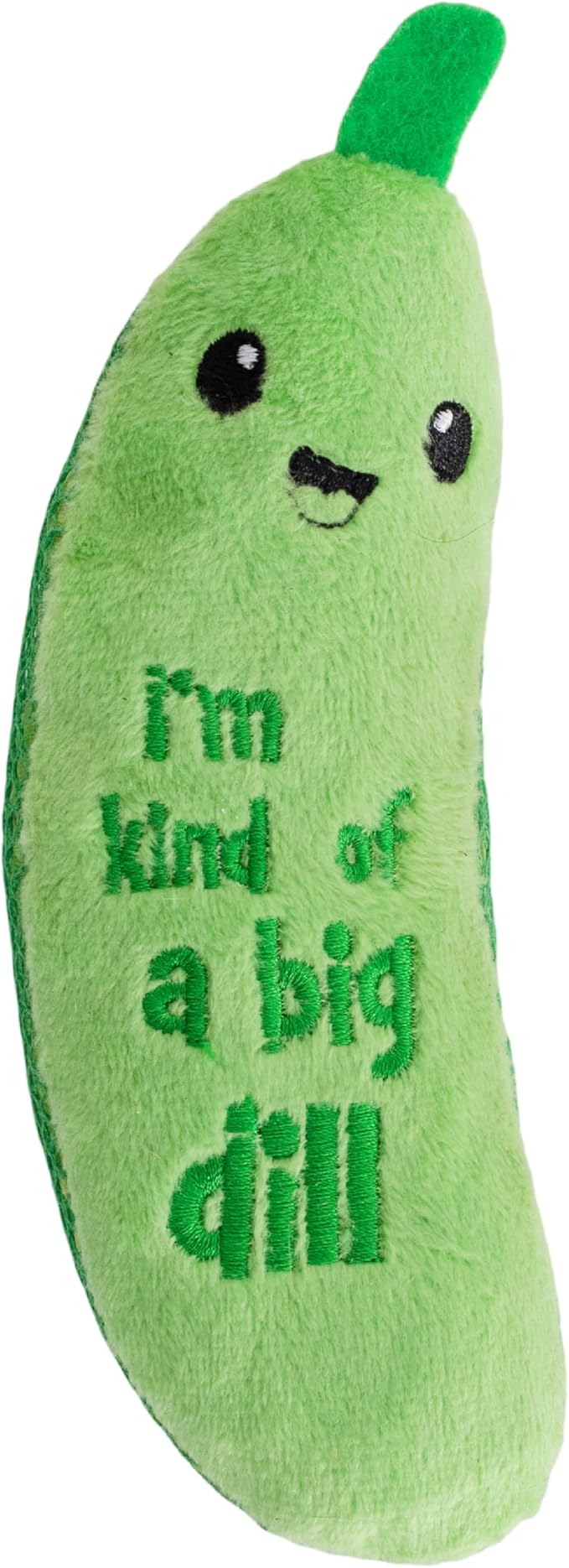 Catstages Crunchy Pickle Kicker Chew Cat Toy, Catnip & Dental Mesh, 6.5"