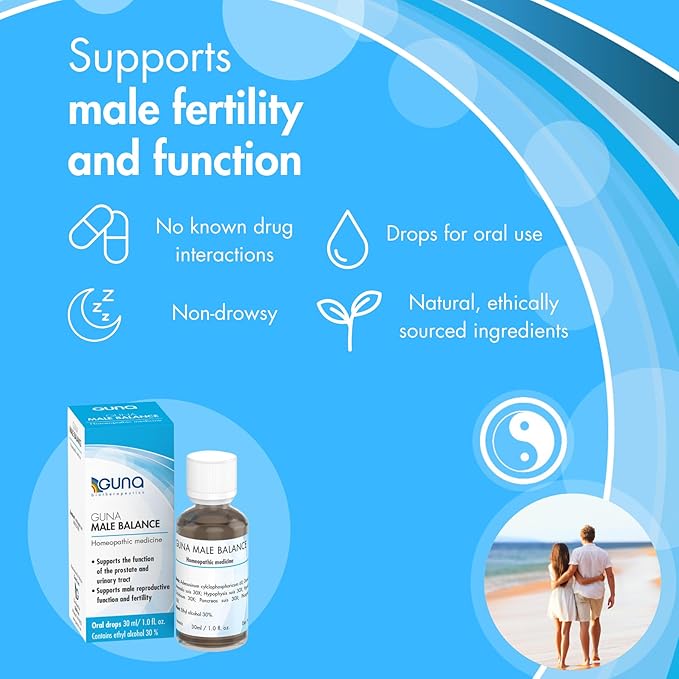 Guna Male Balance Homeopathic Prostate Support, Urinary Tract Support - 1 Ounce