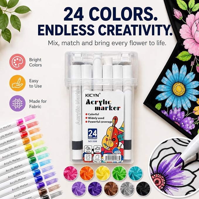 VEELU DIY Coloring Blankets with 24 Colors Markers for Adults | Custom Color In Your Own Blankets With 24 Colors Markers, Snuggle Color Sketch Washable Blankets Kit Home Decor