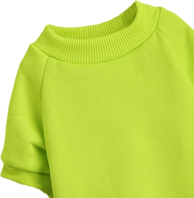 Soft Puppy Sweater for Small Dogs Pullover, Light Green S | Elastic Cuffs Pet Clothes, Holiday Party Matching, Fall Winter Daily Outfit, Soft Breathable Machine Washable Sweatshirt