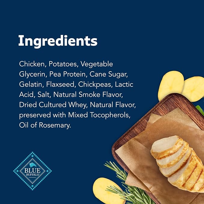 Blue Buffalo Stix Chicken Pepperoni-Style Dog Treats, 13 oz | Real Chicken #1 Ingredient, Soft & Easy to Tear, Developed by Veterinarians & Nutritionists, Great for Training