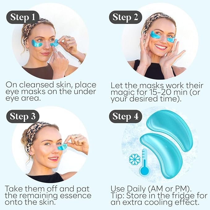 AURAE Variety Under Eye Patches (30 Pairs) - For Dark Circles & Puffiness - Eye Mask for Care