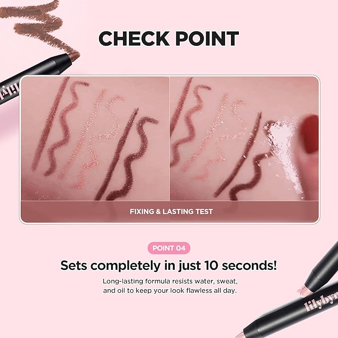 lilybyred Starry Eyes Am9 to Pm9 Gel Eyeliner | Korean Gel Eyeliner, Intense Color Payoff, Creamy Formula, Easy Blending, Built-in Sharpener, Smudge-Proof, Long-Lasting, 0.017 oz. (13 Caramel Brown)