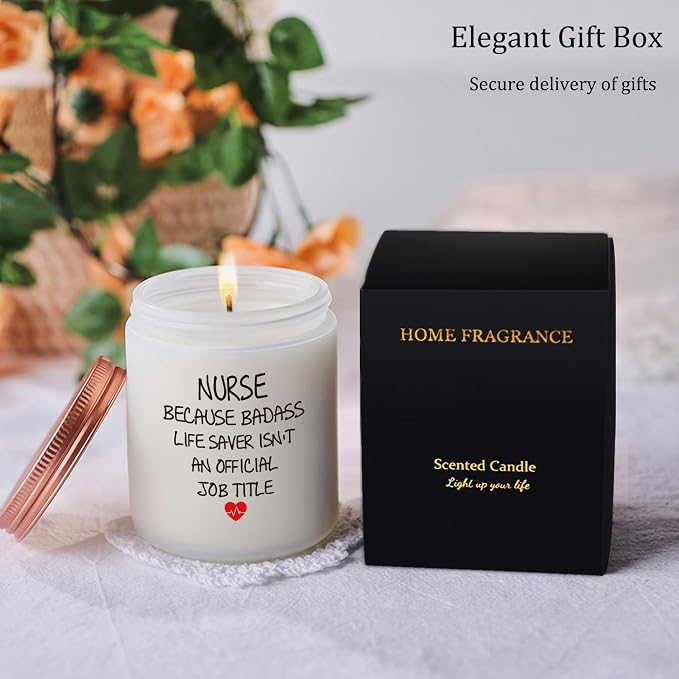 Nurse Gifts for Women - Cool Gifts for Nurses Female Christmas Appreciation Birthday Graduation Retirement RN LPN Nurses Week Gift Candle