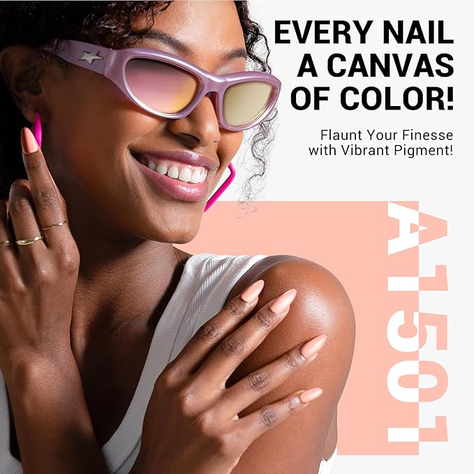MelodySusie Thick Nude Orange Gel Nail Polish,0.5fl oz Nails Soak Off UV LED Nude Gel Polish Gift for Women Nail Art Manicure Salon DIY Nail Design Decoration at Home-A1501
