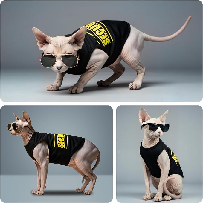 Dog Clothes for Small & Medium Dogs, Pet T-Shirts | 2 Pack Dog Shirt for Girl & Boy, Puppy Clothes, Tank Top for Summer & Winter (Cool 3XLarge)