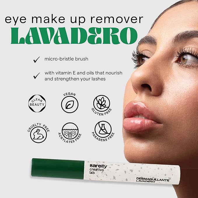 SARELLY Lavadero Eye Makeup Remover | Melts Away Waterproof Makeup | Gentle Formula | Vegan & Cruelty-Free