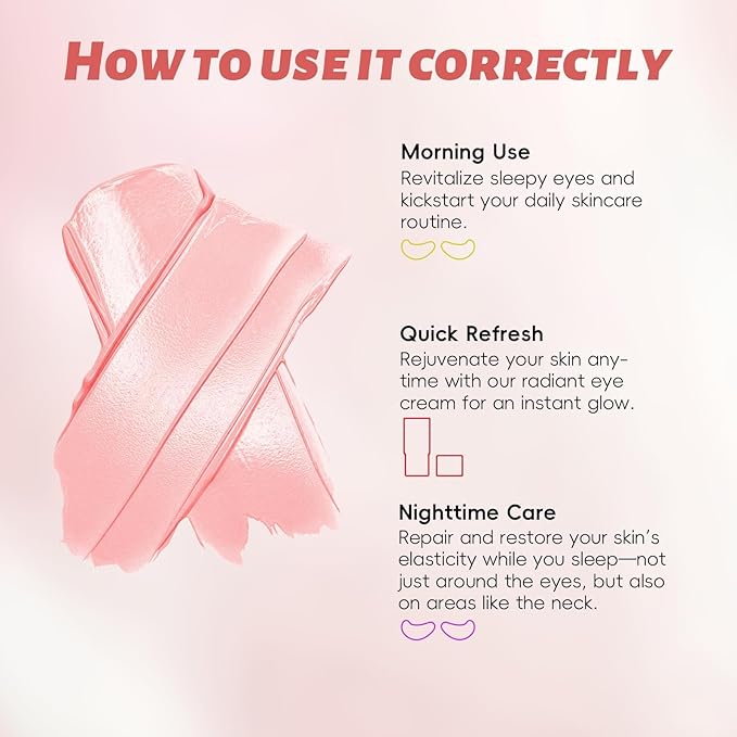 Peunitory Eye Balm Stick,Under Eye Cream Anti-Wrinkle Firming Treatment | Dark Circle Brightener | Hydrating (0.32oz)