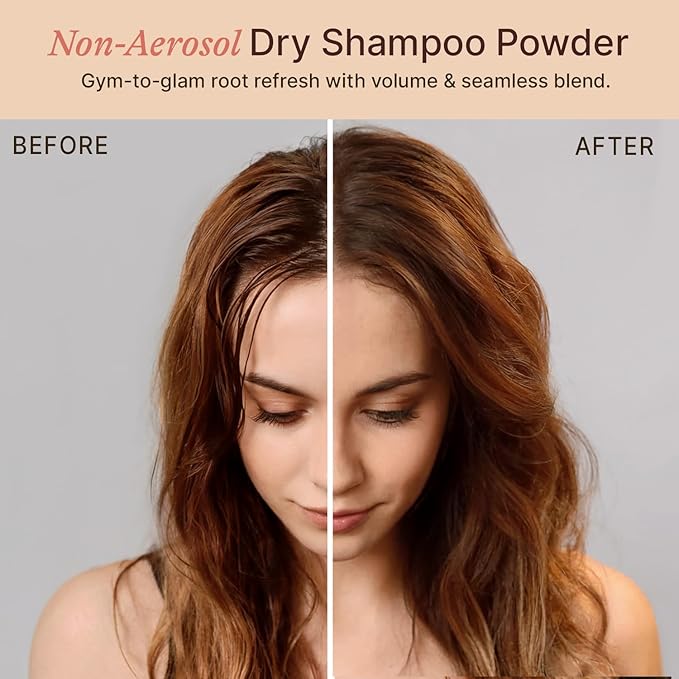 Beauty by Earth Non Aerosol Dry Shampoo Powder - Volumizing Non Toxic with Biotion, Oil-Absorbing Natural Ingredients, Made in USA