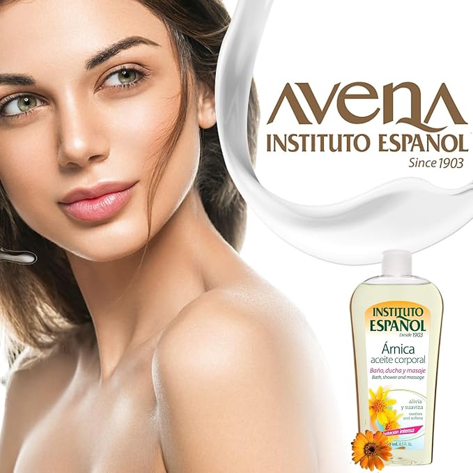 Instituto Espaol Arnica Oil, Body Oil for Intensive Nourishment, Fresh Fragrance, 8.5 Fl Oz, Bottle