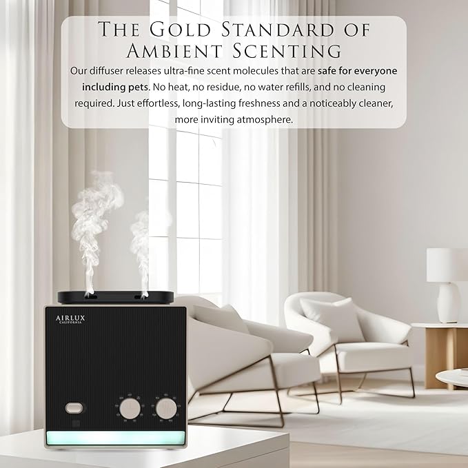 Venus 500 Duo Smart Scent Air Machine for Home, Hotel Scent Diffuser with Cold Air Elixair 3x Tech Dual 200ML Tank, Covers Up to 1800 Sq. Ft, Waterless Oil Diffuser for Home, Hotel, Office, Spa