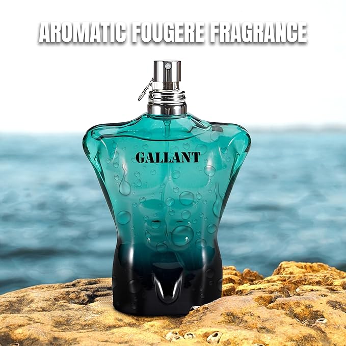 A CENTER Sean&Gallant Men's Cologne Gift Set - 3.4 Fl Oz Each | Amber Floral & Vanilla Leather Fragrance | Eau de Toilette Duo for Daily & Special Occasions