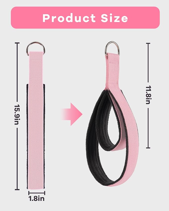 Wonderful Day 2PCS Pilates Straps for Reformer, Comfortable Enhanced Thickness, Fitness Pilates Double Loop Exercise Straps for Home Gym Workout