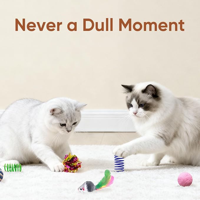 Cat Toys for Indoor Cats, 35 Packs Interactive Cat Toys Set for Kitten