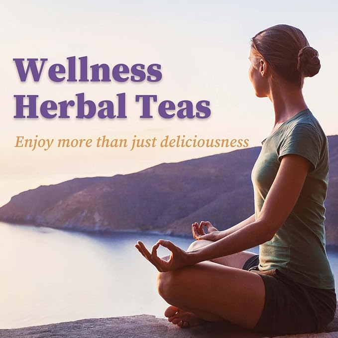 FullChea - Hyssop Tea Bags, 30 Count, Dried Hyssop Leaves & Flowers | Pure flower-rich hyssop tea, Non-GMO caffeine-free, rich in antioxidants, hot or iced for evening & post-dinner relaxation