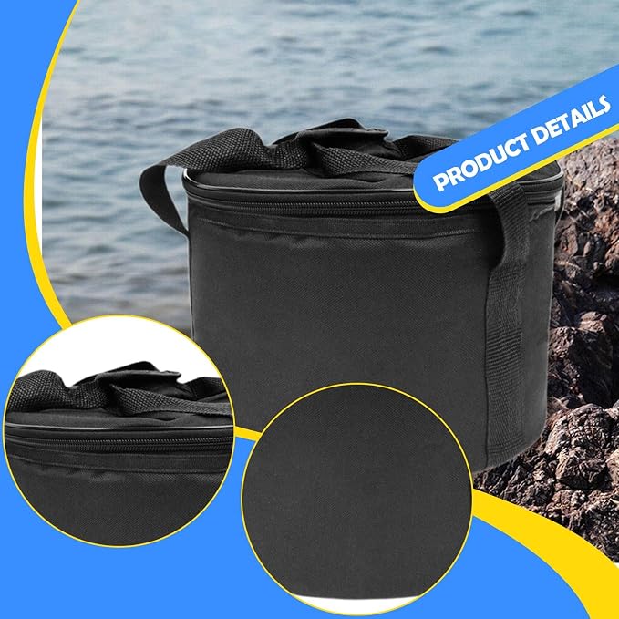 DuskHaven Carrying Bag Storage Case Portable Padded Liner Oxford Dedicated Mallet Pocket Suitable for Meditation Yoga Practice Camping