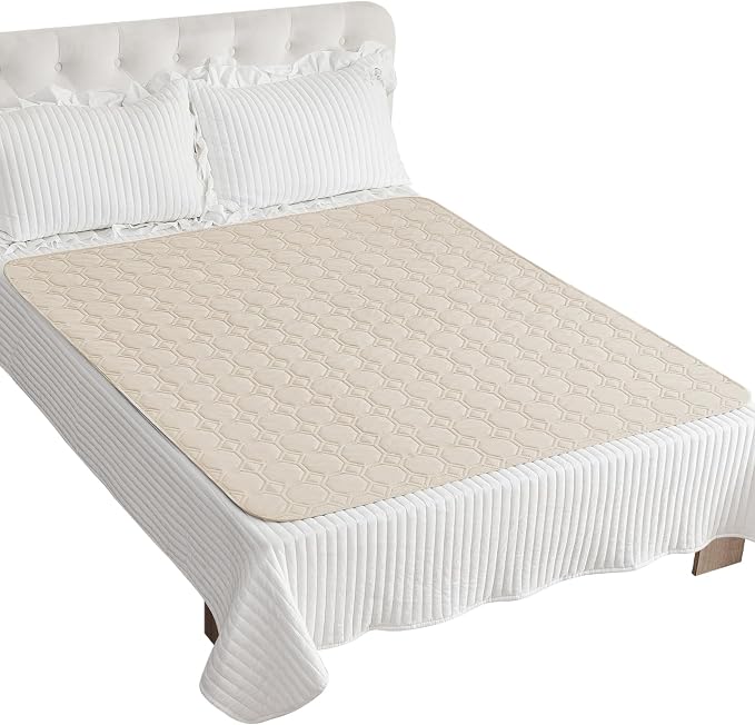 ZNSAYOTX Ultimate Cozy Blankets (82"x82") 100% Waterproof Bed Mat Blanket for Dog Pets, Couch Sofa Protector with Non-Slip Back Washable Durable, Pee Scratch Proof Easy to Clean (Beige)