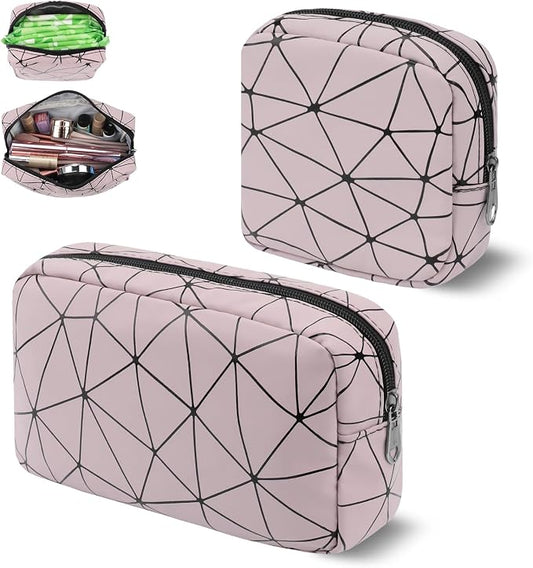 Likesing Period Bag for Teen Girls, Leather Sanitary Napkin Storage Bag, Portable Menstrual Pad Bag Period Pads Pouch, Small Make Up Bags
