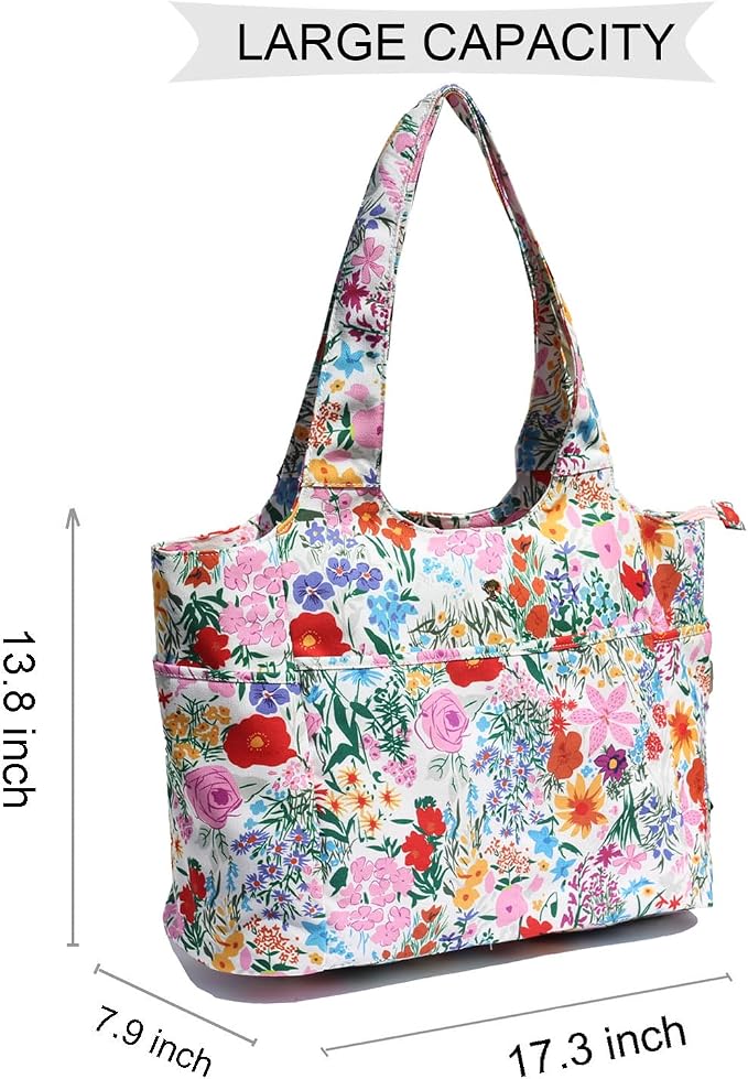 ESVAN Yoga Tote Bag Mat bag Women Shoulder Bags Carryall Tote for Travel Office Workout Gym Nurse Beach