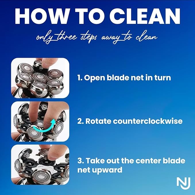 Head Shavers for Bald Men Electric Razor Dry/Wet IPX8 Waterproof 5 in 1 Head Razor Rechargeable LED Display High Speed Motor Head Shaver for Face Body Ear Nose Trimmers Cordless Portable Shaver