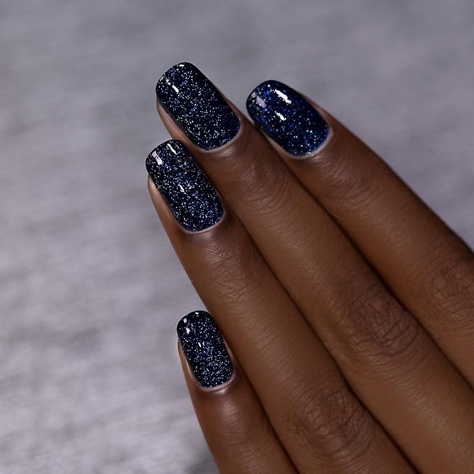 ILNP You Up? - Deep Navy Blue Holographic Nail Polish, 7-Free, Non-Toxic, Vegan, Cruelty Free, 12ml