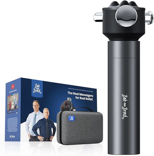 BOB AND BRAD VibeFlow Vibration Massager (Not Percussion), 116Hz Deep Tissue Therapy Massage Gun for Full Body Pain Relief, Sensitive Joints, Fascia Release & Arthritis Relief, FSA-HSA Eligible Gift