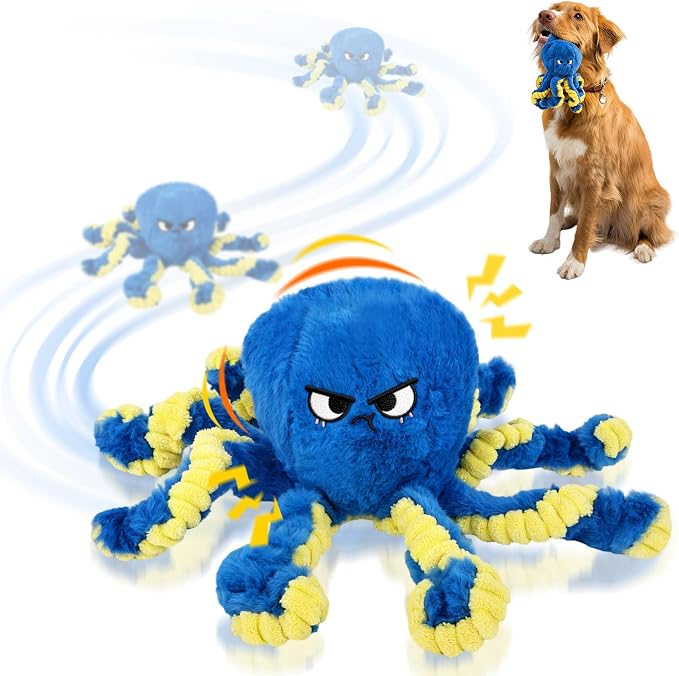 ETACCU Interactive Dog Toys Octopus, Moving Dog Toy to Keep Them Busy