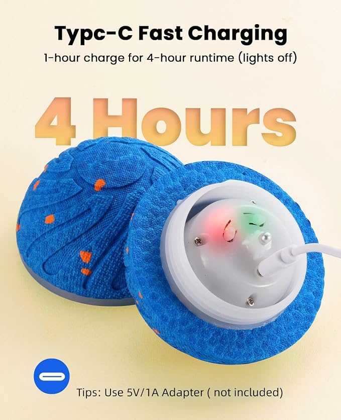 Xeuch Smart Interactive Dog Toy Balls, Automatic Moving Ball for Medium and Large Dogs, ETPU New Material, Motion Activated Rolling & Rotating Bouncy Toys for Dog Enrichment & Stimulation