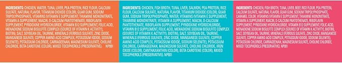 Meow Mix Surf ‘N Turf Patés, Wet Food Variety Pack, 12 Cups