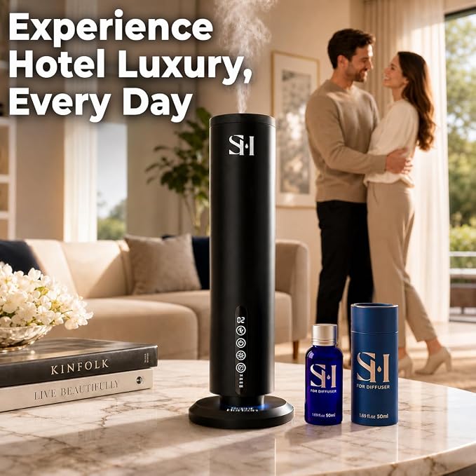 Inspired by 5-Star Hotel Malibu MB02 Hotel Scent Diffuser Oil | 1.69 Fl oz (50 ml) - Waterless Diffuser Oil Refill & Highly Concentrated Fragrance Oil, Diffuser Oil Scents, Hotel Oil Diffuser