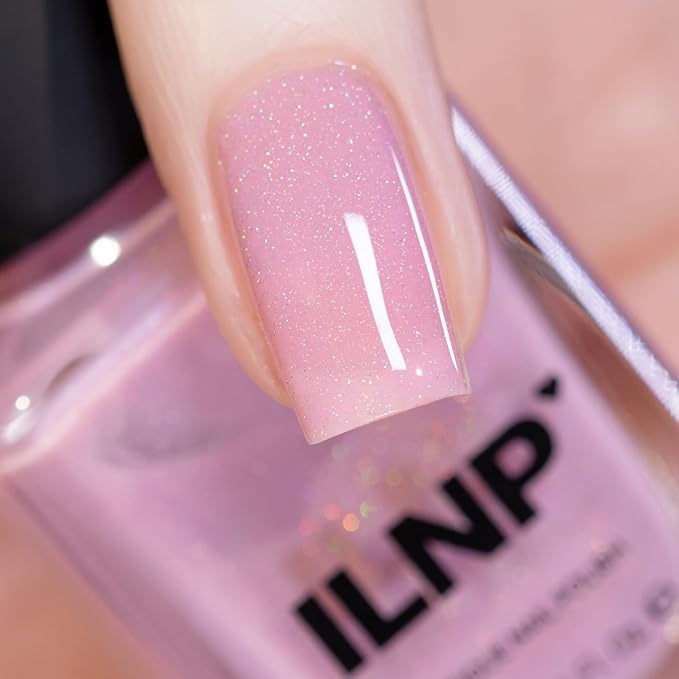 ILNP Claire - Baby Pink Holographic Crelly Nail Polish