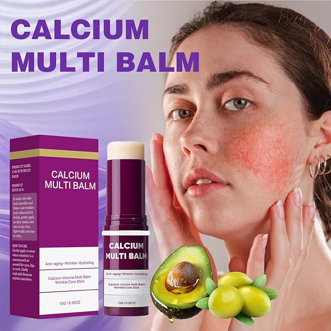 Calcium Multi Balm Stick, Calcium Volume Multi Balm, Firming & Hydrating Collagen Cream for Face, Eyes, Neck