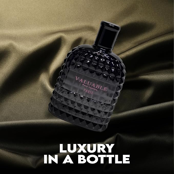 A CENTER Men's Cologne Gift Set Include Valentine Milano,Valiant,Very Excited & Valuable Paris - 3.4 Fl Oz Each | Vanilla Bourbon, Leather & Amber Floral Fragrance | Luxury Eau de Toilette Quartet