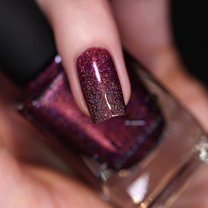 ILNP Broadway - Saturated Wine-Red Ultra Holo Nail Polish