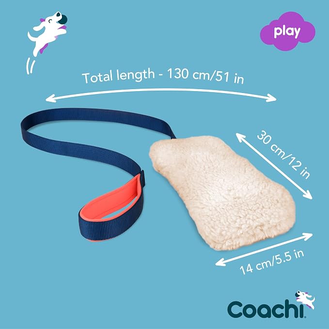 Coachi Chase & Crinkle - A Fun Enrichment Dog Toy for Chase & Play