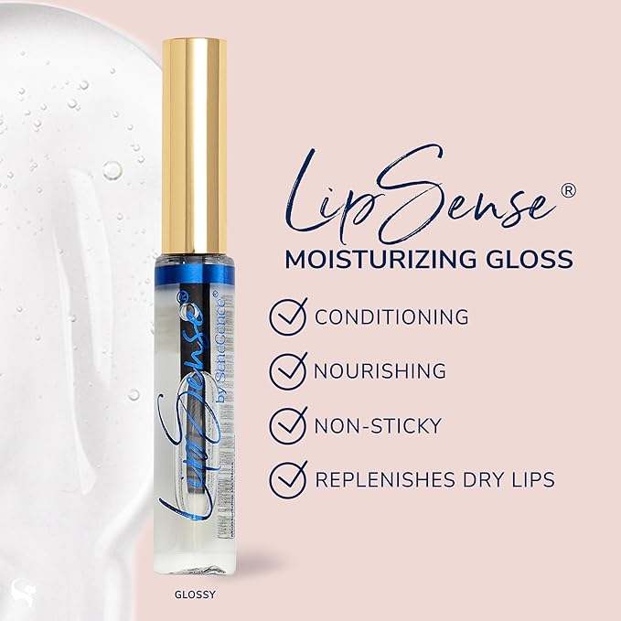 SeneGence LipSense Caramel Latte Liquid Lipstick and Glossy Clear Lip Gloss Duo – 18HR Wear, Hydrating, Waterproof, Transfer-Proof