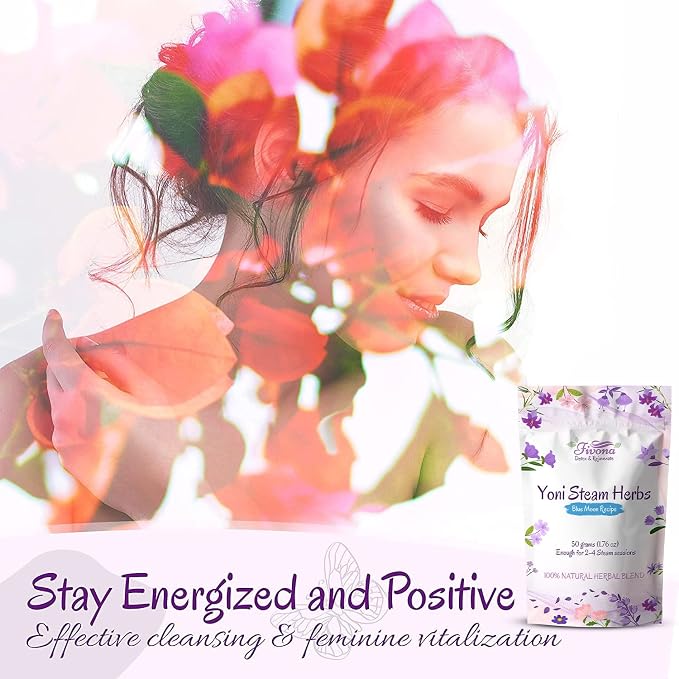 Fivona Yoni Steaming Herbs - for Feminine Use and Rituals - V-Detox, Cleanse, Wash, Odor Control - 2 to 4 Sessions - Female PH Balance- 1.76 Ounces