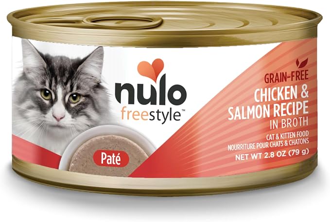 Nulo Freestyle Wet Cat Food, Pate, Chicken & Salmon, 2.8 oz x 12