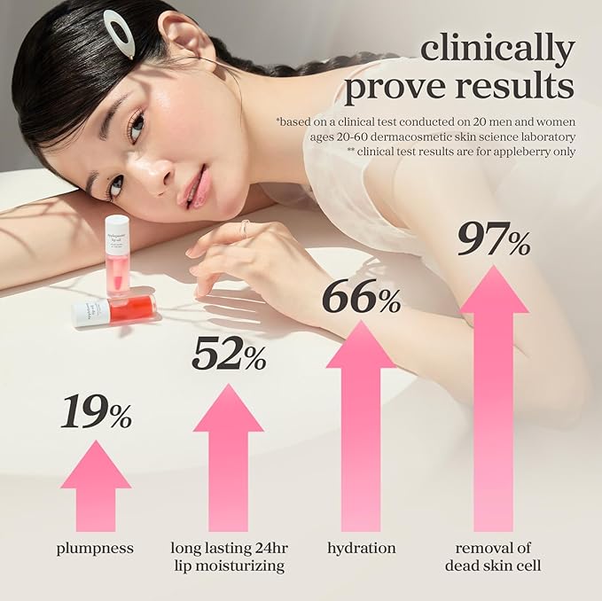 NOONI Korean Lip Oil Stain Set - Appleseed Lip Oil Trio | 2025 Holiday Ribbon Limited Edition, Korean Lip Stain Long Lasting, Stocking Stuffers, Teen Girl Gifts Trendy Stuff 0.12 Fl. Oz. x 3ea