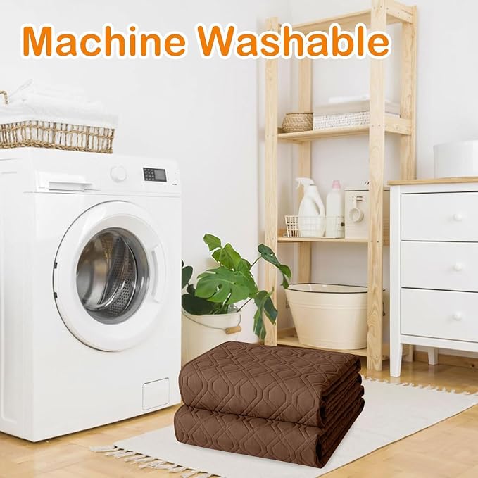 Waterproof Dog Bed Blanket - Soft Pet Blanket & Sofa Cover for Dogs | Reversible Washable Furniture Protector, Couch Covers for Pets (30x70 Inch, Brown/Brown)