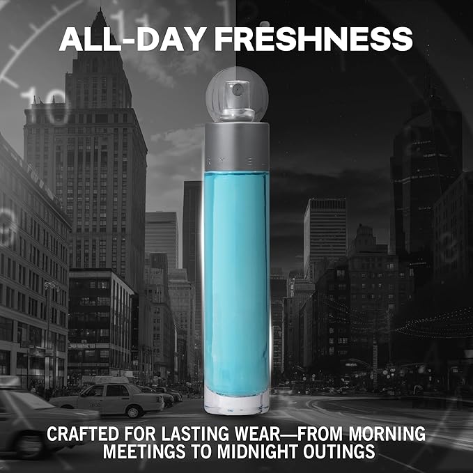 Perry Ellis 360° Eau De Toilette Spray for Men - Mens Cologne, Long Lasting Perfume, EDT, Fragrance with Notes of Bergamot, Juniper & Musk - 6.8 fl oz (200 mL)