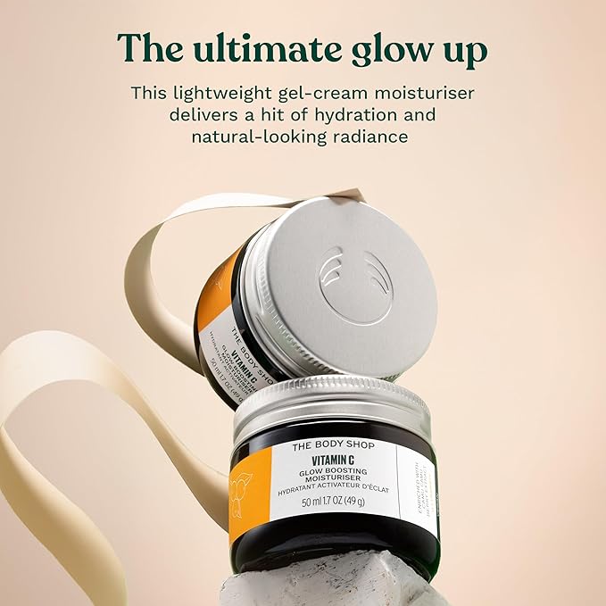 The Body Shop Glow Boost Moisturizer – Soothes and Smooths for Skin that Glows – Vegan – 50ml